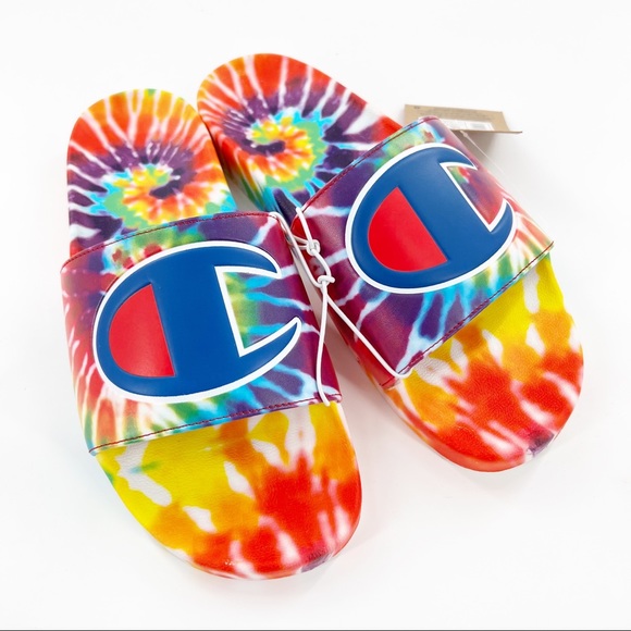 Champion Other - Champion IPO Tie-Dye Slide Sandal, Rainbow Multi, Men’s Size 12, NEW! w/tags!